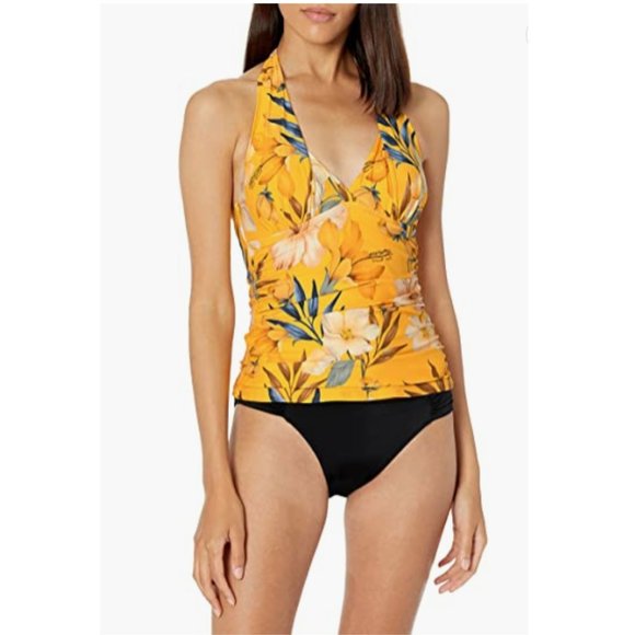 La Blanca Women's V-Neck Halter 2 Piece Bikini Set Swimsuit Size: 12 - Picture 3 of 9